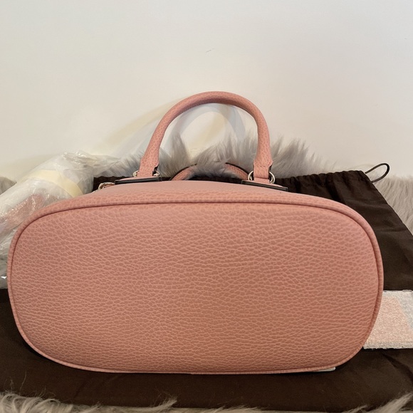 GUCCI 449661 Dollar Calfskin Small GG Charm Dome Bag Soft Pink - Picture 9 of 12